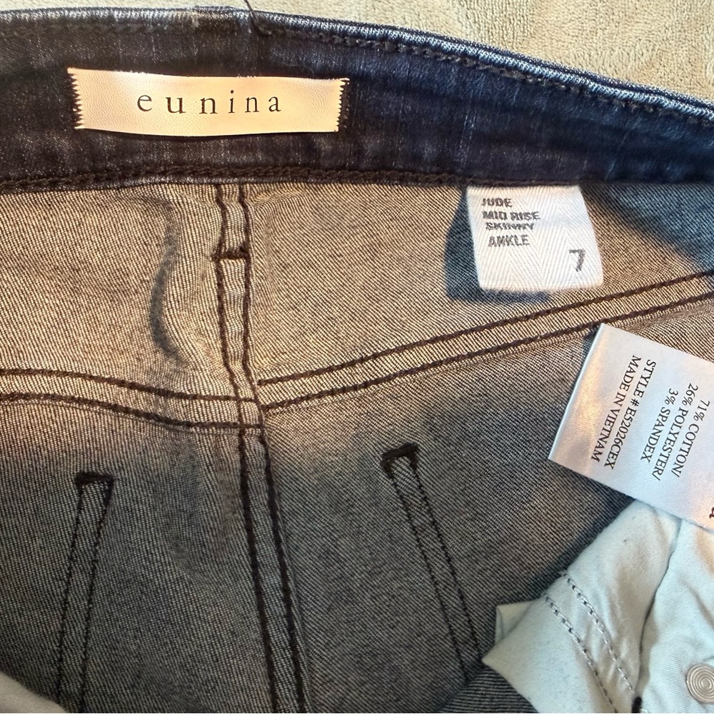 Eunina Dark Blue Skinny Jeans - Picture 2 of 7